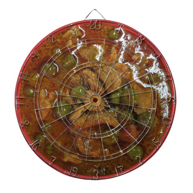 Panang Thai Curry [พ ะ น ง] ... Thailand Street Fo Dartscheibe (vorne)