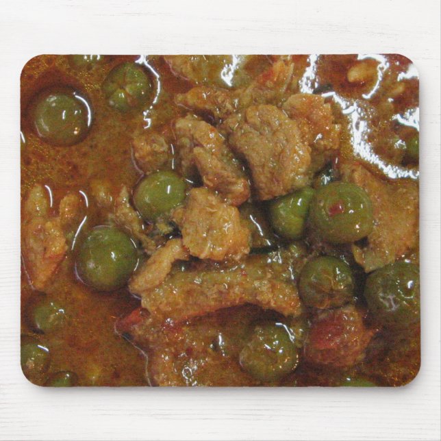 Panang Thai Curry [พ ะ น ง] ... Thailand Street Fo Mousepad (Vorne)