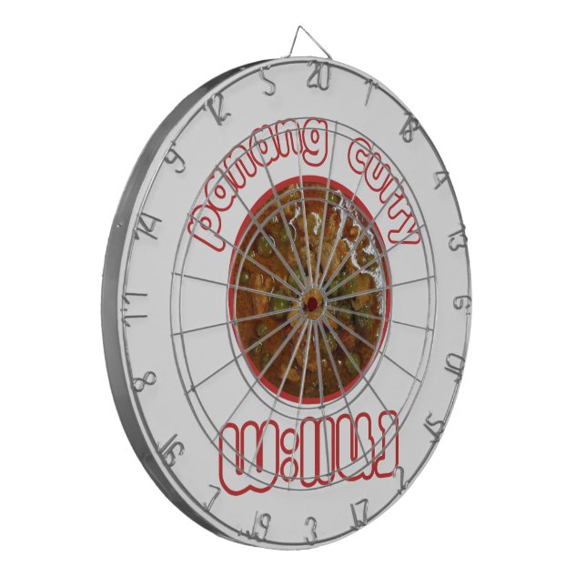 Panang Thai Curry ... Thailand Street Food Dartscheibe (Vorderseite Links)