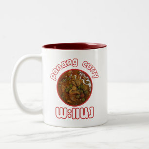Panang Thai Curry ... Thailand Street Food Zweifarbige Tasse