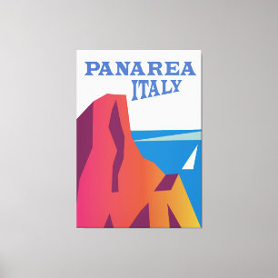 Panarea Italien Vintage-Segeltravelposter Leinwanddruck