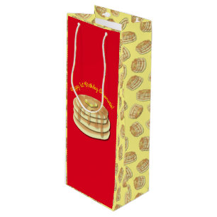 Pancake Birthday Party Flapjack Niedliche Kinder Geschenktüte Für Weinflaschen