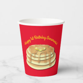 Pancake Birthday Party Flapjack Niedliche Kinder Pappbecher