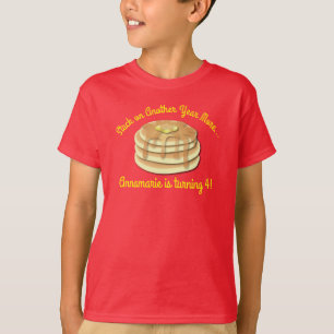 Pancake Birthday Party Flapjack Niedliche Kinder T-Shirt