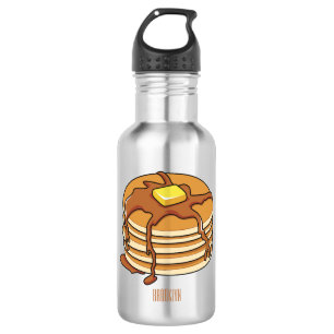 Pancake Cartoon Edelstahlflasche