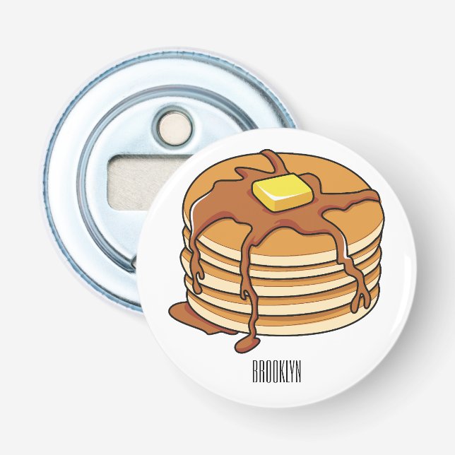 Pancake Cartoon Flaschenöffner (Vorderseite)