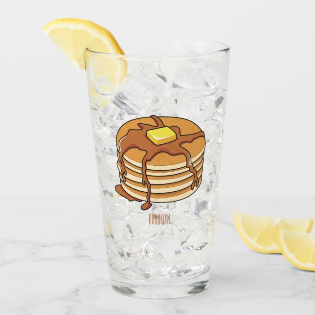 Pancake Cartoon Glas (Vorderseite Ice)