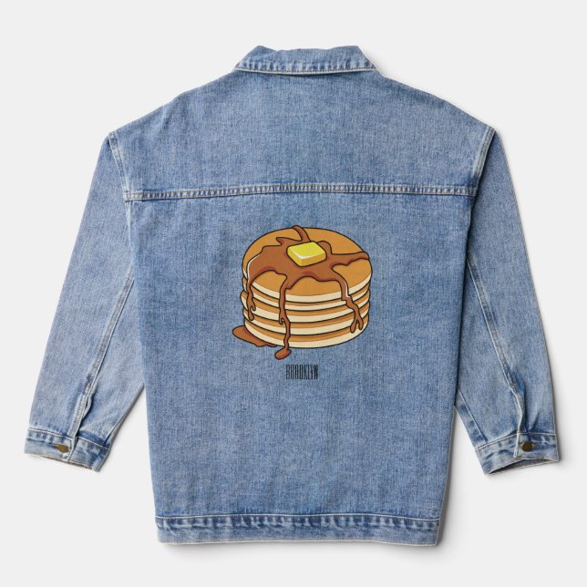 Pancake Cartoon Jeansjacke (Rückseite)