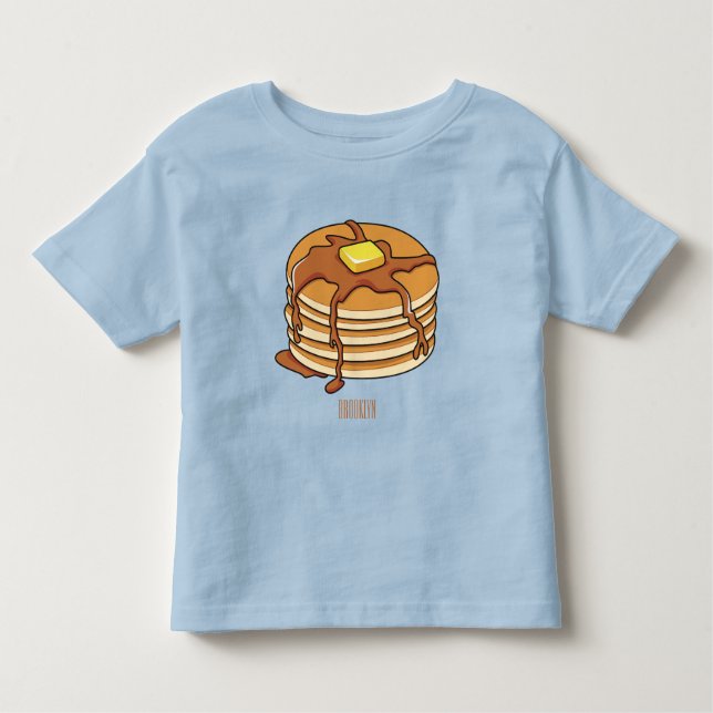 Pancake Cartoon Kleinkind T-shirt (Vorderseite)