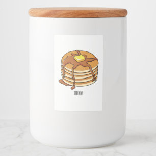 Pancake Cartoon Lebensmitteletikett