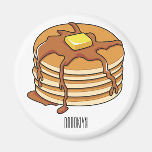 Pancake Cartoon Magnet
