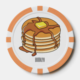 Pancake Cartoon Pokerchips