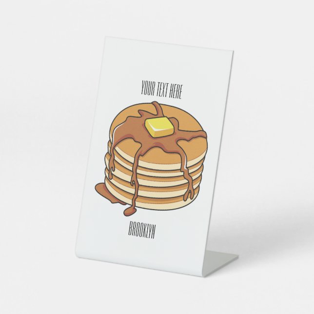 Pancake Cartoon Sockelschild (Vorderseite)