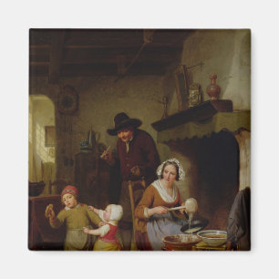 Pancake Day, 1845 Magnet