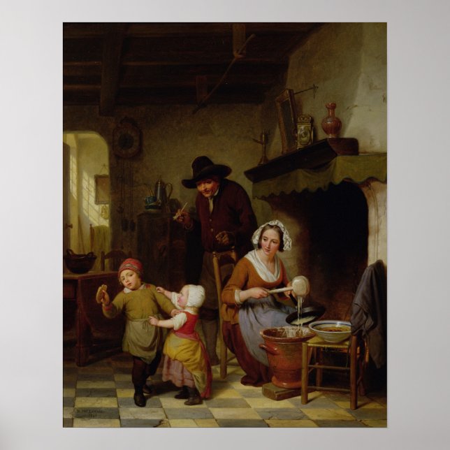 Pancake Day, 1845 Poster (Vorne)
