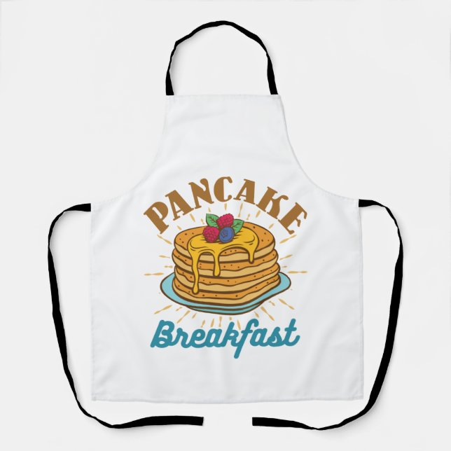 Pancake Frühstück Vintag Pancakes Lover Schürze (Vorderseite)
