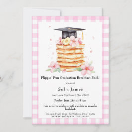 Pancake Graduation Breakfast Celebration Einladung