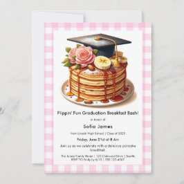 Pancake Graduation Breakfast Celebration Einladung