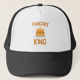 Pancake King Men Boys Frühstück Truckerkappe