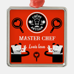 Pancake Koch Master Ornament Aus Metall