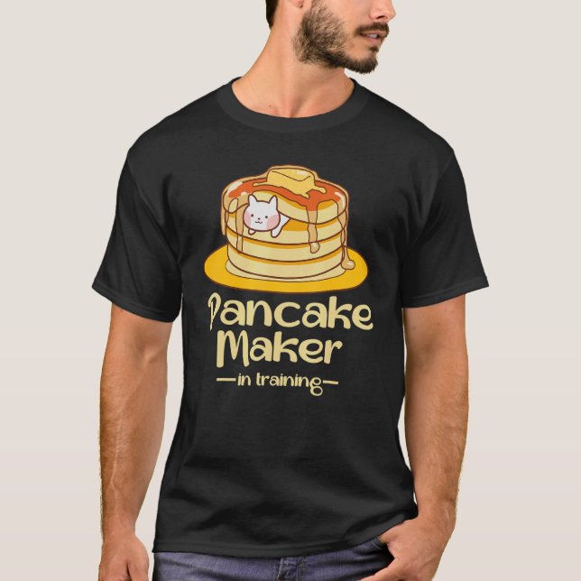 Pancake Maker Vater Pancake Flapjack Frühstück T-Shirt (Vorderseite)