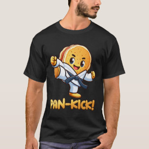 Pancake Pan Karate Taekwondo Kick Boys Girl T-Shirt