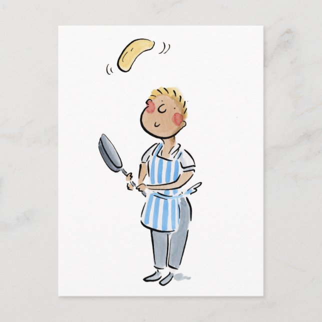 Pancake Postkarte (Vorderseite)