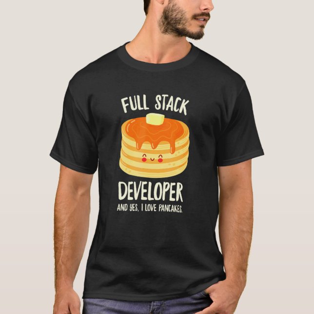 Pancake-Programmierung für Entwickler mit vollem S T-Shirt (Vorderseite)