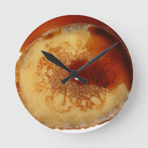 Pancake Runde Wanduhr