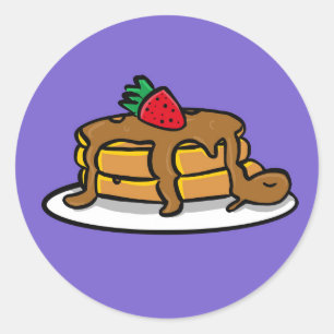 Pancake-Schildkröten-Aufkleber Runder Aufkleber