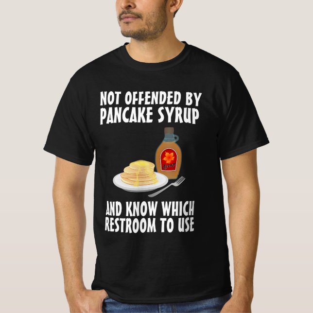 PANCAKE SYRUP UND RESTROOM KONSERVATIVE T - SHIRT (Vorderseite)