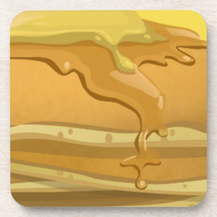 Pancake und Ahornsirup niedlich Getränkeuntersetzer