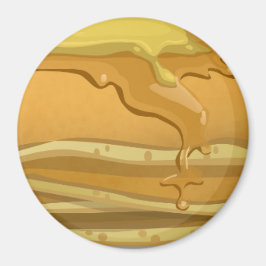 Pancake und Ahornsirup niedlich Magnet