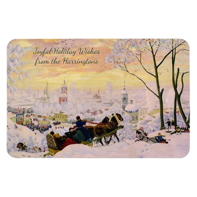 "Pancake Week" art custom text magnet (Horizontal)