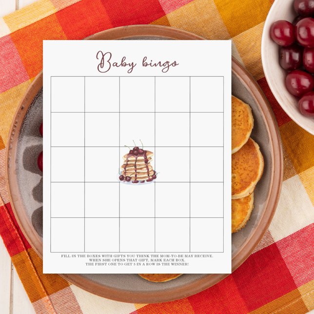 Pancakes Baby Dusche Baby Dusche Binggame (Von Creator hochgeladen)