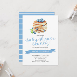 Pancakes Baby Dusche Brunch Einladung