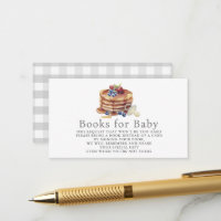 Pancakes & Pacifiers Grau Gingham Buchwunsch