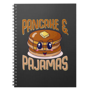 Pancakes Pajamas Niedlich Kawaii Slumber Party Notizblock