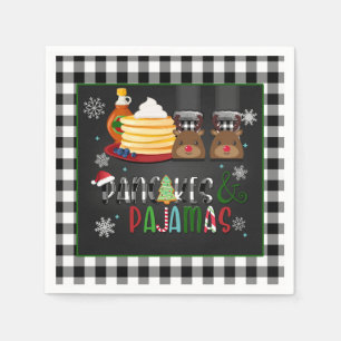 Pancakes & Pajamas Weihnachts-Party Napkin - BB Serviette