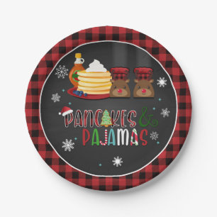 Pancakes & Pajamas Weihnachtsgebäck Party Plate Pappteller