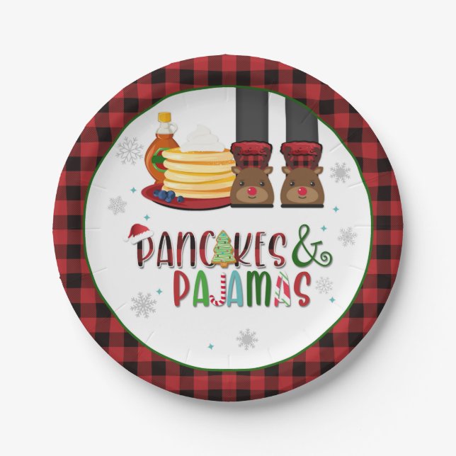 Pancakes & Pajamas Weihnachtsgebäck - W Pappteller (Vorderseite)