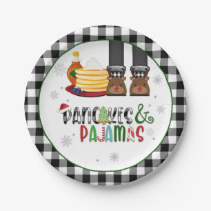 Pancakes & Pajamas Weihnachtsgeschenk Party Plate  Pappteller