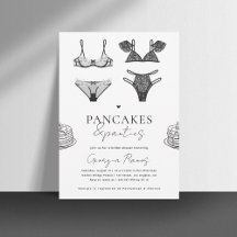 Pancakes & Panties Black Lingerie Brautparty