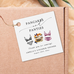 Pancakes & Panties Brautparty Geschenkanhänger