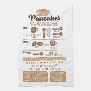 Pancakes Recipe Holiday Gift Teatro Sociale Geschirrtuch