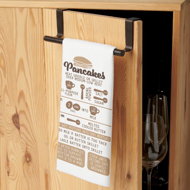 Pancakes Rezept Küchentuch (Drittel gefaltet)