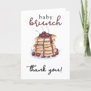 Pancakes Sweet Cherry Baby Dusche Danke Karte