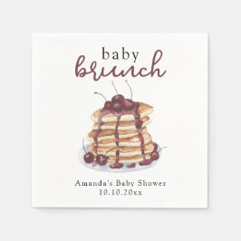 Pancakes Sweet Cherry Baby Dusche Serviette