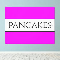 PANCAKES Textspass Helle, rosa, weiße Streifen