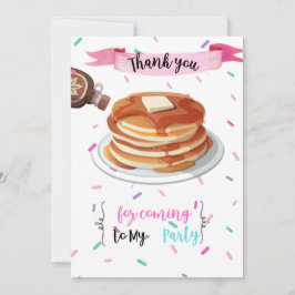 Pancakes und Pajamas Dankeschön Karte